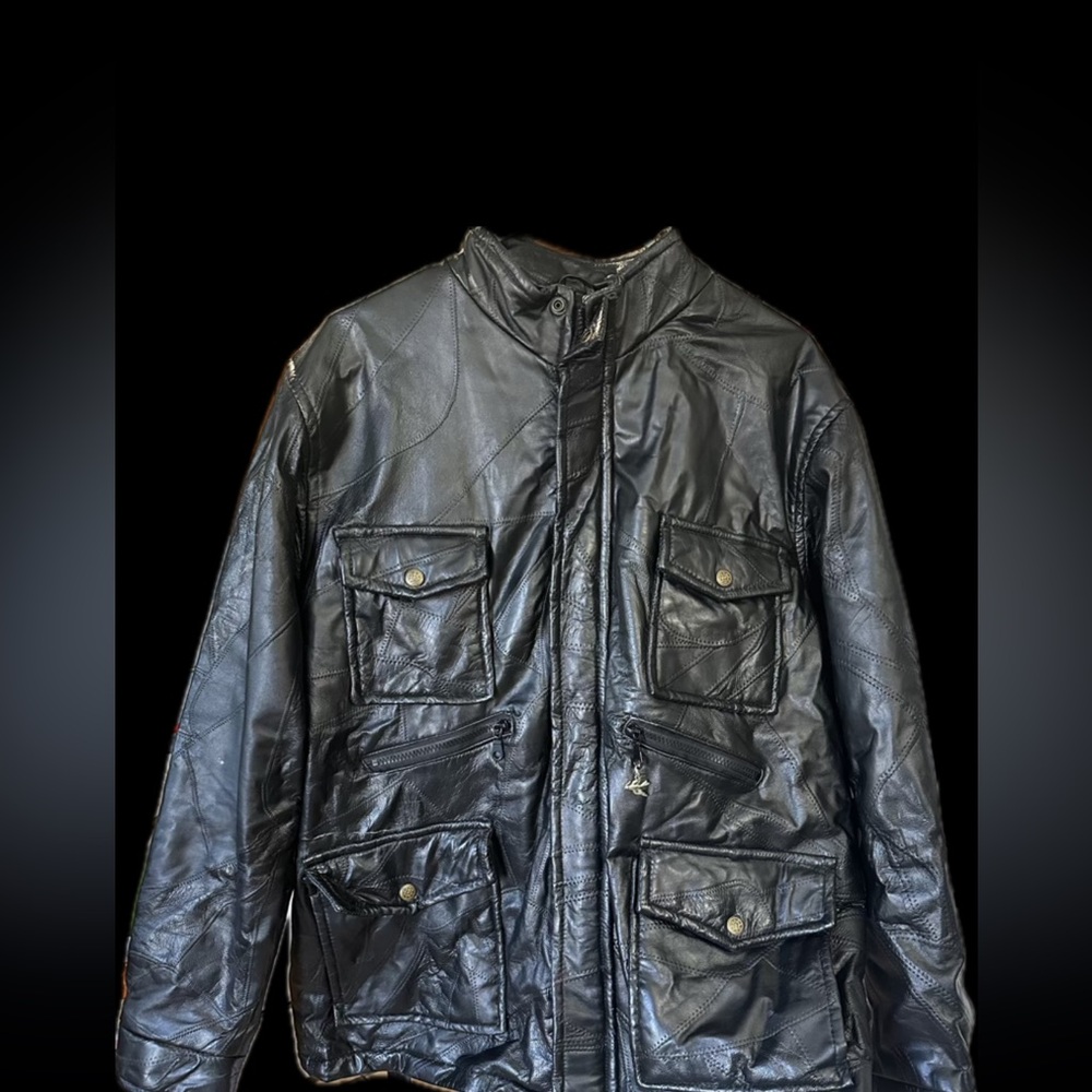 Vintage Haband Executive Division black leather jacket size L
